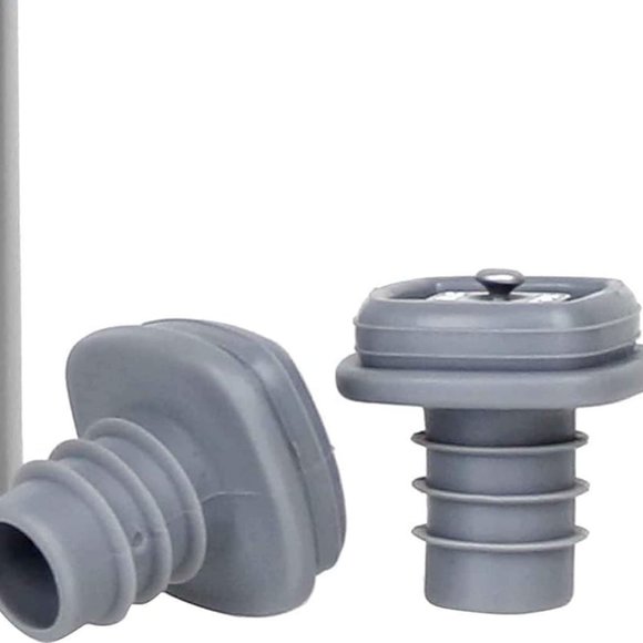 NWOT Rabbit Wine Stainless Steel Preserver with Two Vacuum Stoppers - Silver - Picture 4 of 10